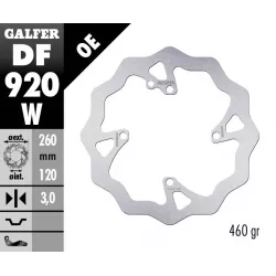Δισκόπλακα μοτοσυκλέτας εμπρός Galfer WAVE FIXED 260x3mm DF920W Δισκόπλακα μοτοσυκλέτας εμπρός Galfer WAVE FIXED 260x3mm DF920W