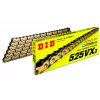 Αλυσίδα κίνησης μοτοσυκλέτας DID 525VX3 GOLD/BLK 118 συνδέσμων DID525VX3G&B118