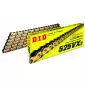 Αλυσίδα κίνησης μοτοσυκλέτας DID 525VX3 GOLD/BLK 104 συνδέσμων DID525VX3G&B104 thumb