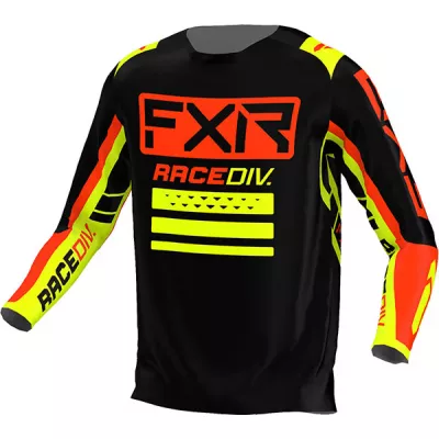 Μπλούζα motocross FXR CLUTCH PRO MX22 BLACK/NUKE RED/HI VIS