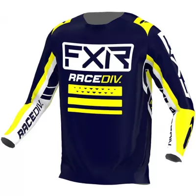 Μπλούζα motocross FXR CLUTCH PRO MX22 MIDNIGHT/WHITE/YELLOW