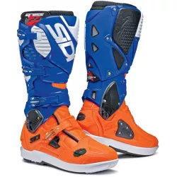 Μπότες μηχανής motocross SIDI CROSSFIRE 3 SRS ORANGE FLUO WHITE BLUE LIMITED Μπότες μηχανής motocross SIDI CROSSFIRE 3 SRS ORANGE FLUO WHITE BLUE LIMITED