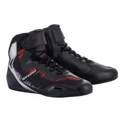 Μποτάκια μηχανής ALPINESTARS FASTER-3 RIDEKNIT BLACK/RED/SILVER Μποτάκια μηχανής ALPINESTARS FASTER-3 RIDEKNIT BLACK/RED/SILVER