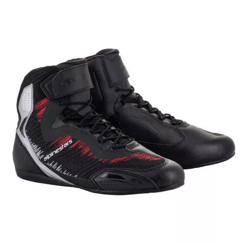 Μποτάκια μηχανής ALPINESTARS FASTER-3 RIDEKNIT BLACK/RED/SILVER Μποτάκια μηχανής ALPINESTARS FASTER-3 RIDEKNIT BLACK/RED/SILVER