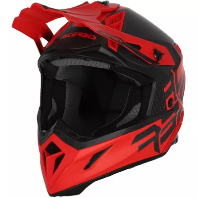 Κράνος μηχανής motocross ACERBIS STEEL CARBON RED MAT Κράνος μηχανής motocross ACERBIS STEEL CARBON RED MAT