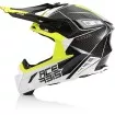 Κράνος motocross ACERBIS STEEL CARBON WHITE/YELLOW thumb