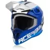Κράνος motocross ACERBIS LINEAR WHITE/BLUE