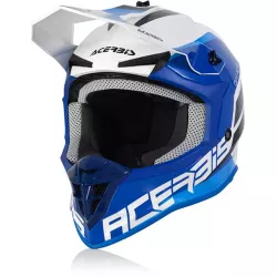 Κράνος μηχανής motocross ACERBIS LINEAR WHITE/BLUE Κράνος μηχανής motocross ACERBIS LINEAR WHITE/BLUE