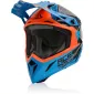 Κράνος μηχανής motocross ACERBIS STEEL CARBON ORANGE/BLUE thumb