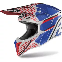 Κράνος μηχανής motocross AIROH WRAAP IDOL RED BLUE GLOSS Κράνος μηχανής motocross AIROH WRAAP IDOL RED BLUE GLOSS