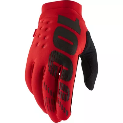 Γάντια μηχανής motocross 100% BRISKER RED