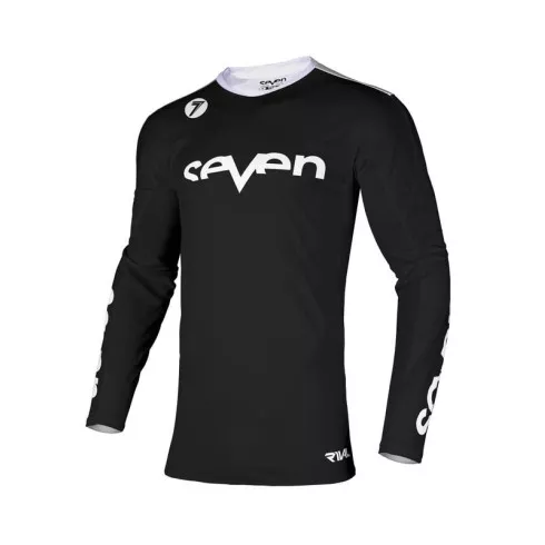 Μπλούζα μηχανής motocross SEVEN RIVAL STAPLE ΜΑΥΡΟ Μπλούζα μηχανής motocross SEVEN RIVAL STAPLE ΜΑΥΡΟ
