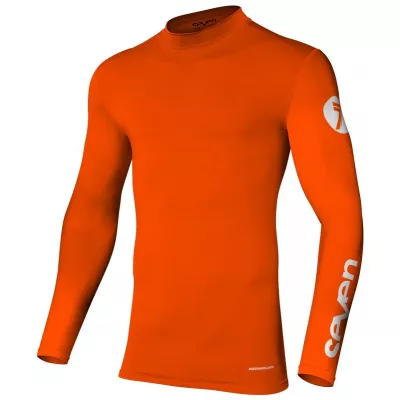 Μπλούζα μηχανής motocross SEVEN ZERO COMPRESSIONS FLO ORANGE