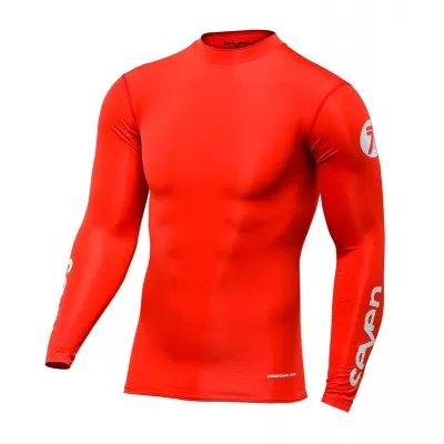 Μπλούζα μηχανής motocross SEVEN ZERO COMPRESSIONS LASER CUT ΚΟΚΚΙΝΟ