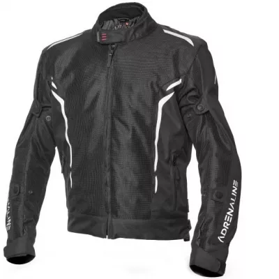 Μπουφάν μηχανής ADRENALINE MESHTEC 2.0 ΜΑΥΡΟ