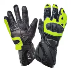 Δερμάτινα γάντια μηχανής ADRENALINE LYNX SPORT BLACK/FLUO