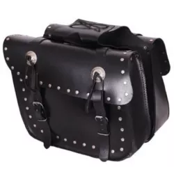 Πλαϊνές δερμάτινες βαλίτσα μηχανής ADRENALINE STUDS ΜΑΥΡΟ Πλαϊνές δερμάτινες βαλίτσα μηχανής ADRENALINE STUDS ΜΑΥΡΟ
