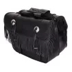 Πλαϊνές δερμάτινες βαλίτσα μηχανής ADRENALINE FRINGES ΜΑΥΡΟ thumb