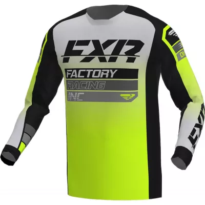 Μπλούζα μηχανής motocross FXR CLUTCH MX23 BLACK GREY HI VIS