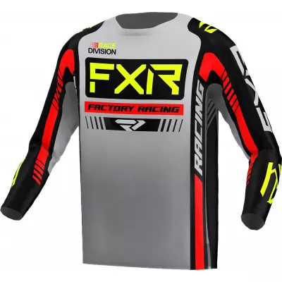 Μπλούζα μηχανής motocross FXR CLUTCH PRO MX23 GREY BLACK HI VIS
