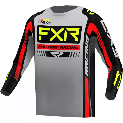 Μπλούζα μηχανής motocross FXR CLUTCH PRO MX23 GREY BLACK HI VIS Μπλούζα μηχανής motocross FXR CLUTCH PRO MX23 GREY BLACK HI VIS