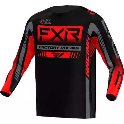 Μπλούζα μηχανής motocross FXR CLUTCH PRO MX23 BLACK RED CHAR
