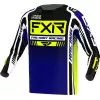 Μπλούζα μηχανής motocross FXR CLUTCH PRO MX23 MIDNIGHT HI VIS WHITE