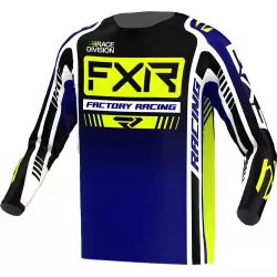 Μπλούζα μηχανής motocross FXR CLUTCH PRO MX23 MIDNIGHT HI VIS WHITE Μπλούζα μηχανής motocross FXR CLUTCH PRO MX23 MIDNIGHT HI VIS WHITE