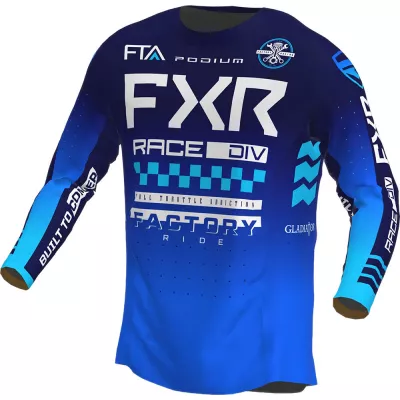 Μπλούζα μηχανής motocross FXR PODIUM GLADIATOR MX23 ΜΠΛΕ