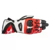 Γάντια μηχανής ALPINESTARS SUPERTECH BLACK/FLUO RED/WHITE