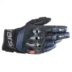 Γάντια μηχανής ALPINESTARS HALO BK/BLUE Γάντια μηχανής ALPINESTARS HALO BK/BLUE