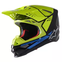 Κράνος μηχανής motocross ALPINESTARS SM8 Factory BLACK/BLUE/FLUO YELLOW Κράνος μηχανής motocross ALPINESTARS SM8 Factory BLACK/BLUE/FLUO YELLOW