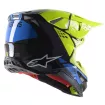 Κράνος motocross ALPINESTARS SM8 Factory BLACK/BLUE/FLUO YELLOW thumb