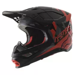 Κράνος μηχανής motocross ALPINESTARS SM8 Echo BLACK/FLUO GREY/RED Κράνος μηχανής motocross ALPINESTARS SM8 Echo BLACK/FLUO GREY/RED