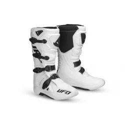 Μπότες μηχανής motocross UFO ELEKTRON ΑΣΠΡΟ Μπότες μηχανής motocross UFO ELEKTRON ΑΣΠΡΟ