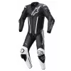 Δερματινη στολή αναβάτη ALPINESTARS FUSION LEATHER ΜΑΥΡΟ/ΑΣΠΡΟ