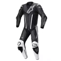 Δερματινη στολή αναβάτη ALPINESTARS FUSION LEATHER ΜΑΥΡΟ/ΑΣΠΡΟ Δερματινη στολή αναβάτη ALPINESTARS FUSION LEATHER ΜΑΥΡΟ/ΑΣΠΡΟ