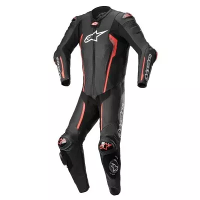 Δερματινη στολή αναβάτη ALPINESTARS Coveralls MISSILE V2 BLACK/FLUO RED