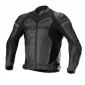 Δερμάτινο μπουφάν μηχανής ALPINESTARS GP FORCE ΜΑΥΡΟ/ΜΑΥΡΟ thumb