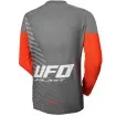 Μπλούζα μηχανής motocross UFO KIMURA ΓΚΡΙ/ΠΟΡΤΟΚΑΛΙ thumb