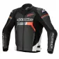 Δερμάτινο μπουφάν μηχανής ALPINESTARS GP FORCE BLACK/FLUO RED/WHITE thumb