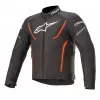 Μπουφάν μηχανής ALPINESTARS T-JAWS V3 WATERPROOF BLACK/FLUO RED