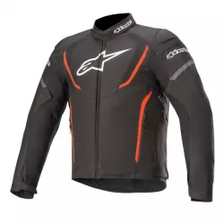 Μπουφάν μηχανής ALPINESTARS T-JAWS V3 WATERPROOF BLACK/FLUO RED Μπουφάν μηχανής ALPINESTARS T-JAWS V3 WATERPROOF BLACK/FLUO RED