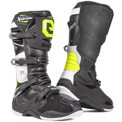 Μπότες μηχανής ELEVEIT X-TARMAC BLACK FLOU YELLOW