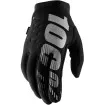 Γάντια μηχανής motocross 100% BRISKER BLACK/GREY thumb