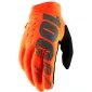 Γάντια μηχανής motocross 100% BRISKER ORANGE/BLACK thumb