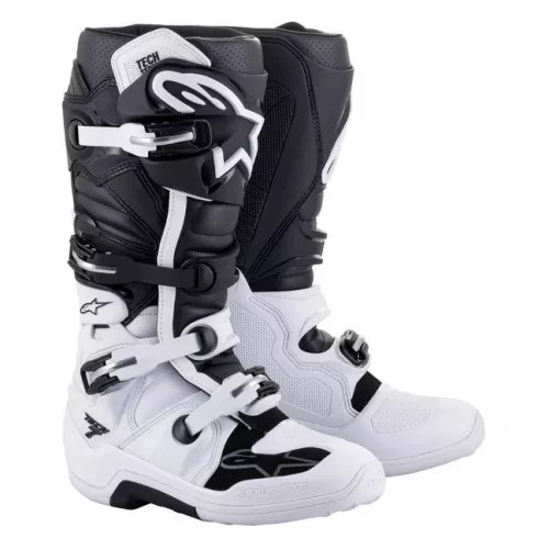 Μπότες μηχανής ALPINESTARS TECH 7 WHITE/BLACK Μπότες μηχανής ALPINESTARS TECH 7 WHITE/BLACK