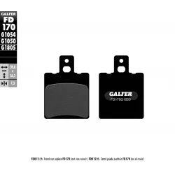 Τακάκια μοτοσυκλέτας Εμπρός Galfer SCOOTER FD170G1050 Τακάκια μοτοσυκλέτας Εμπρός Galfer SCOOTER FD170G1050