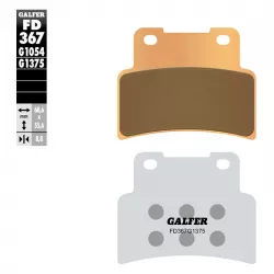 Τακάκια μοτοσυκλέτας Εμπρός Galfer SINTERED COMPOUND FD367G1375 Τακάκια μοτοσυκλέτας Εμπρός Galfer SINTERED COMPOUND FD367G1375