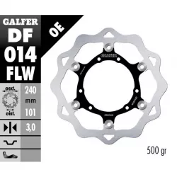 Δισκόπλακα μοτοσυκλέτας πίσω GALFER πλευστή 240x3mm DF014FLW Δισκόπλακα μοτοσυκλέτας πίσω GALFER πλευστή 240x3mm DF014FLW